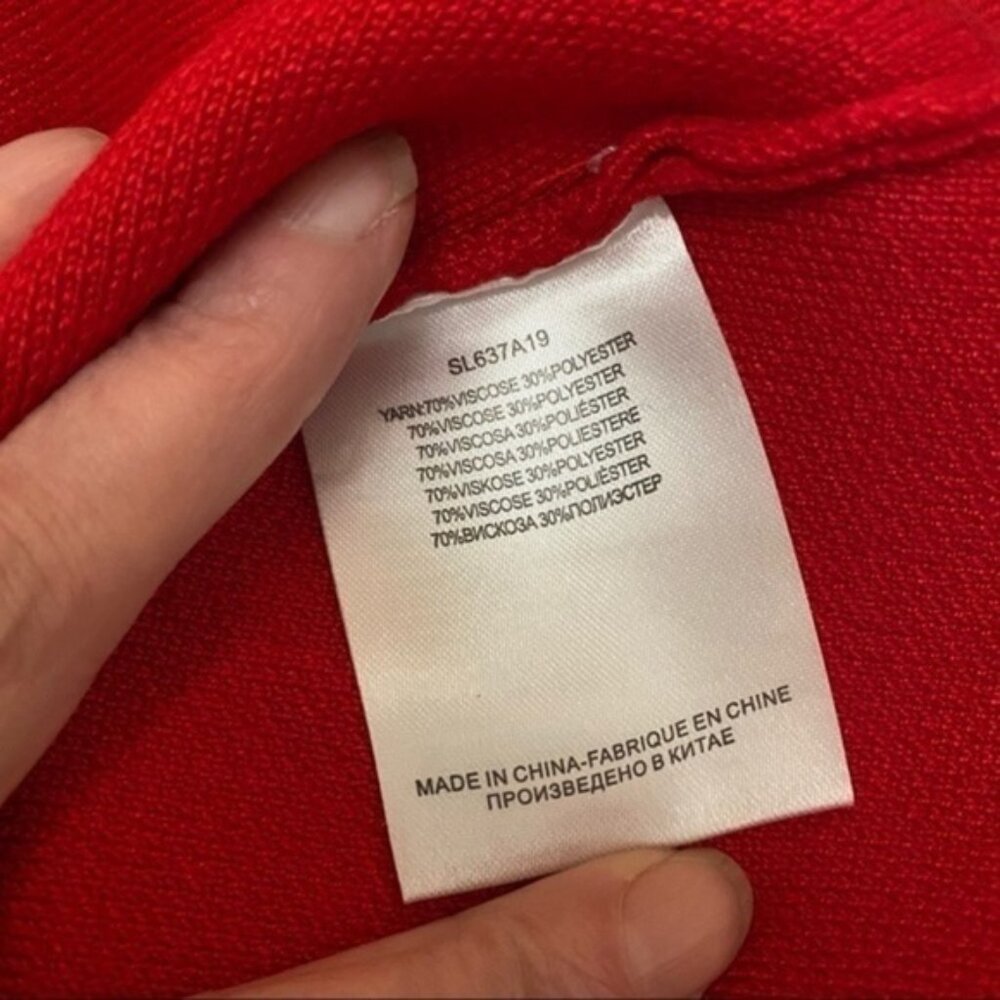 NWT LIli Sidonio Red Knit Aline Skirt - Picture 5 of 6